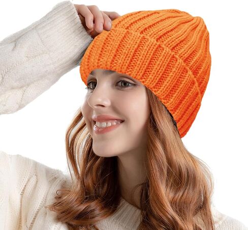 ZOORON 1&2 Winter Beanie for Women Soft Warm Slouchy Knit Hat Ski Stocking Cuffed Cap in Saudi Arabia