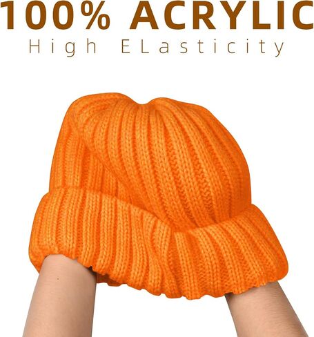 ZOORON 1&2 Winter Beanie for Women Soft Warm Slouchy Knit Hat Ski Stocking Cuffed Cap in Saudi Arabia