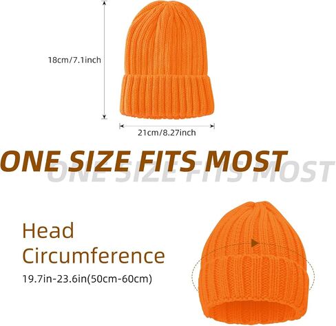 ZOORON 1&2 Winter Beanie for Women Soft Warm Slouchy Knit Hat Ski Stocking Cuffed Cap in Saudi Arabia