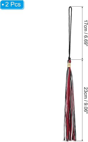 PATIKIL Tassel Graduation, 2 Pcs Graduation Cap Tassel for Graduation Cap Decorate Tassel Charm for Graduation Party Ceremonies Souvenir, Red Blue White in Saudi Arabia