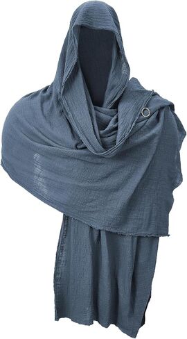 Shawl Scarf Medieval Costume Cowl Cloak with Hood Men Renaissance Accessories Costume Robes, Capes in Saudi Arabia