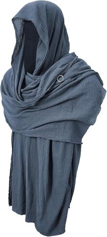 Shawl Scarf Medieval Costume Cowl Cloak with Hood Men Renaissance Accessories Costume Robes, Capes in Saudi Arabia