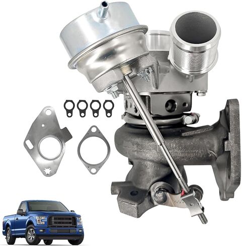 شاحن توربيني توربو على الجانب الأيسر FL3Z6K682D متوافق مع محركات 2015 2016 2017 Ford F-150 2.7L V6 FL3Z6K682C FL3Z6K682A in Kuwait