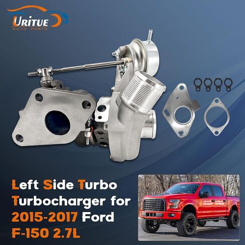 شاحن توربيني توربو على الجانب الأيسر FL3Z6K682D متوافق مع محركات 2015 2016 2017 Ford F-150 2.7L V6 FL3Z6K682C FL3Z6K682A in Kuwait