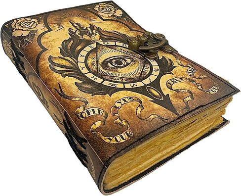 Hocus Pocus Book of Spells، كتب Grimoire Spell مع تعويذات حقيقية، دعامة ديكورات الهالوين، كتاب الظلال الإملائية، هدايا ساحرة للنساء Spellbook Leather Bound Journal، in Saudi Arabia