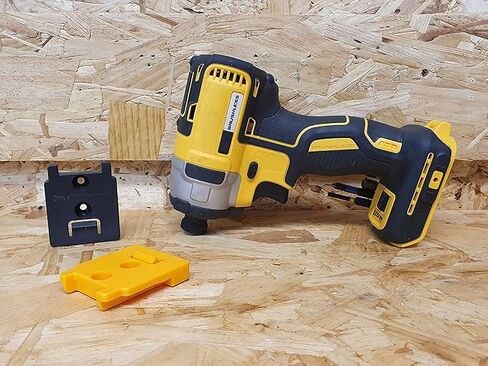 حامل أدوات StealthMounts Locking DeWalt، 4 عبوات من شماعات أدوات DeWalt | حامل أدوات ديوالت مثبت على الحائط | تخزين أدوات ديوالت | حامل مثقاب ديوالت | مقطع مثقاب ديوالت | المحرز في المملكة المتحدة in Saudi Arabia