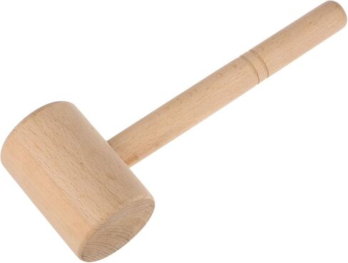 HARFINGTON 9" Leather Carving Hammer Wooden Hammer T-Shaped Head Leathercraft Mallet Tool for DIY Stamping Sew Leather Cowhide in Saudi Arabia