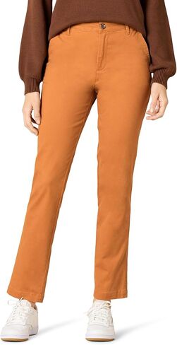 Amazon Essentials Women's High-Rise Slim-Fit Full-Length Straight-Leg Khaki Pant in Saudi Arabia