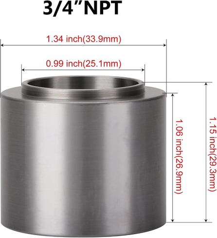 1/4 NPT Female Pipe Thread Steel Weld On Bung Fitting Adapter 2PCS in Kuwait
