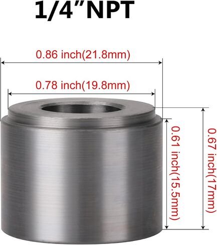 1/4 NPT Female Pipe Thread Steel Weld On Bung Fitting Adapter 2PCS in Kuwait