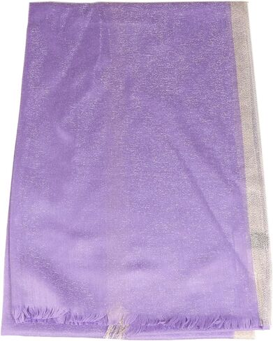 TZ Promise Women Shimmer Chiffon Pashmina Wedding Metallic Sparkle Party Formal Shawls and Wraps for Evening Dresses in Saudi Arabia