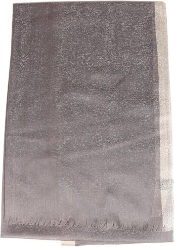 TZ Promise Women Shimmer Chiffon Pashmina Wedding Metallic Sparkle Party Formal Shawls and Wraps for Evening Dresses in Saudi Arabia