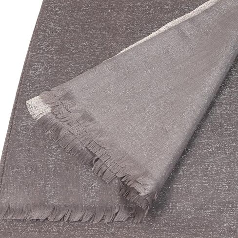 TZ Promise Women Shimmer Chiffon Pashmina Wedding Metallic Sparkle Party Formal Shawls and Wraps for Evening Dresses in Saudi Arabia