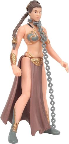 Star Wars, The Power of The Force Green Card, Princess Leia Organa (Jabba's Prisoner) Action Figure with Freeze Frame Slide, 3.75 Inches in Saudi Arabia