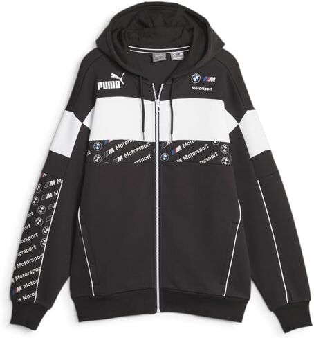 Puma Mens Bmw Mms Sds Hooded Sweat Jacket Athletic Outerwear Casual Pockets - Black - Size L in Saudi Arabia