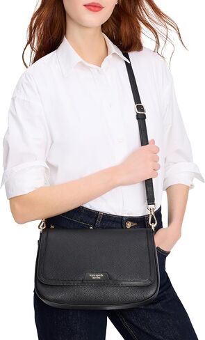 kate spade new york Women's Hudson Pebbled Leather Flap Shoulder Bag in Saudi Arabia