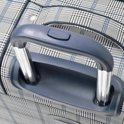 حقيبة لندن فوغ نايتسبريدج هايبرلايتس ذات الجوانب الناعمة القابلة للتوسيع، رمادي/كحلي منقوش، مقاس متوسط ​​25 بوصة in Kuwait