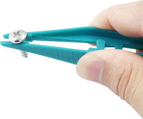 Litoexpe 50 Pcs 5.2 Inch Plastic Tweezers White, Beads Tweezers Craft Disposable Forceps for Handmade DIY Crafts Jewelry Making Kids Adult Family Home Classroom School Use Creative Game Tools in Saudi Arabia