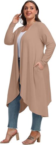 OLRIK Plus Size Cardigan for Women Trendy Fall Clothes Long Duster Cardigans for Women in Saudi Arabia