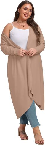 OLRIK Plus Size Cardigan for Women Trendy Fall Clothes Long Duster Cardigans for Women in Saudi Arabia