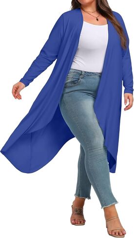 OLRIK Plus Size Cardigan for Women Trendy Fall Clothes Long Duster Cardigans for Women in Saudi Arabia