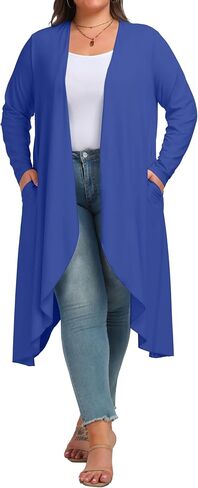 OLRIK Plus Size Cardigan for Women Trendy Fall Clothes Long Duster Cardigans for Women in Saudi Arabia