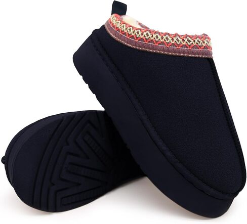 Icosilify Cosy Winter Snow Boots For Women And Men Unisex: Warm Fur Fuzzy Indoor & Outdoor Walking Womens Boots & Mens Shoes in Saudi Arabia