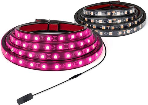 Xprite 60" Inch Blue LED Truck Bed Lights Strip Kit, Decoration Lighting Bar for Cargo Pickup Trucks Van SUV RV Boat, On|Off Switch - 2PCS in Kuwait