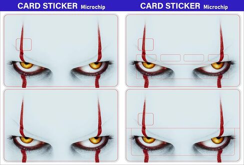Small Chip Credit Card Stickers Slim Waterproof Anti-Wrinkling Removable Vinyl Decals Debit Card Skin in Saudi Arabia