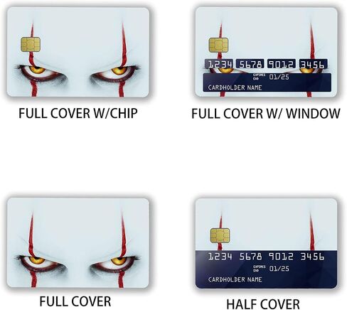 Small Chip Credit Card Stickers Slim Waterproof Anti-Wrinkling Removable Vinyl Decals Debit Card Skin in Saudi Arabia