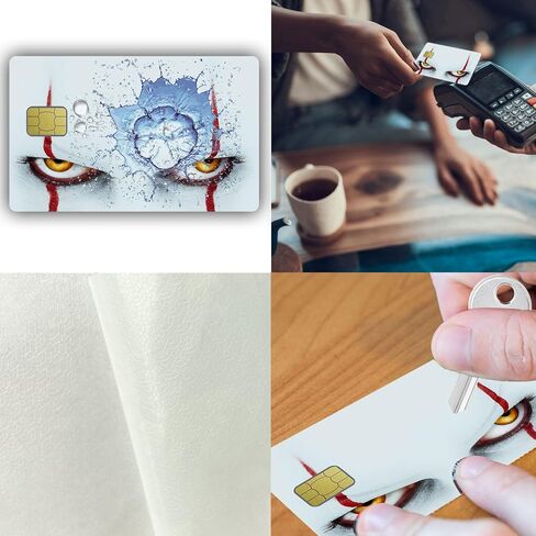 Small Chip Credit Card Stickers Slim Waterproof Anti-Wrinkling Removable Vinyl Decals Debit Card Skin in Saudi Arabia