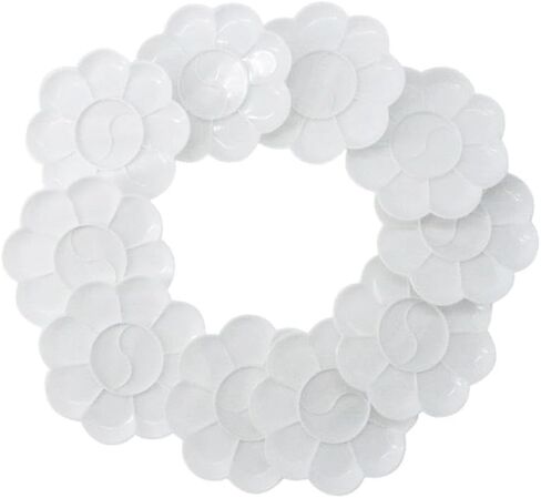 Color Palette 10PCS Plastic Flower Shape Color Palettes Art Alternatives White Mini Paint Tray Artist Watercolor Painting Supplies Painting Tools in Saudi Arabia