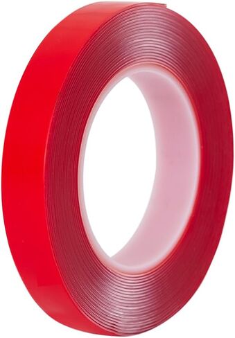 Double Sided Tape Heavy Duty - Multifunctional Removable Mounting Clear Tape (Transparent, 1mm×0.94inch×16.5feet) (1mm×0.48inch×16.5feet) in Saudi Arabia
