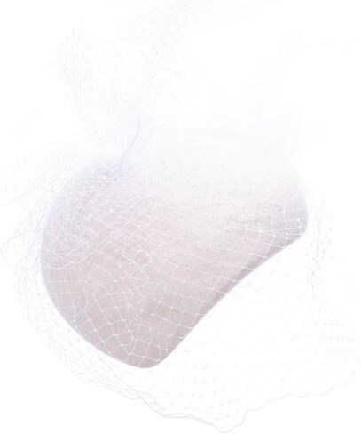 Lawliet Womens Teardrop Solid Color Wool Felt Veil Netting Fascinator A618 in Saudi Arabia