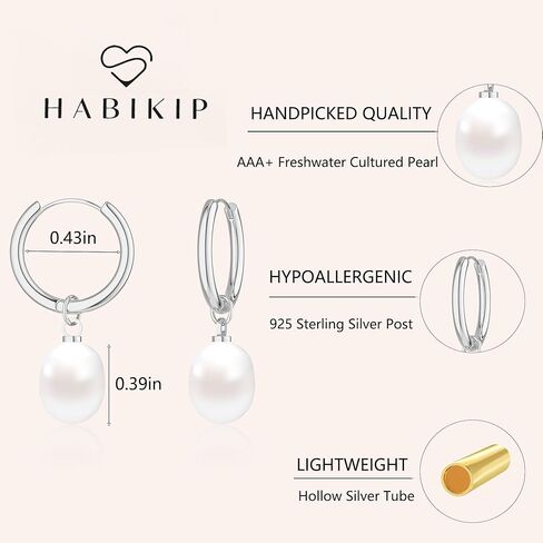 أقراط اللؤلؤ الذهبية للنساء، أقراط متدلية مطلية بالذهب/الفضة عيار 14 قيراط لا تسبب الحساسية، أقراط لؤلؤية خفيفة الوزن، أقراط ذهبية بسيطة، هدايا مجوهرات أنيقة للنساء in Kuwait