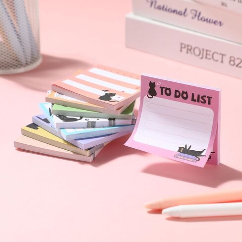 9 Pads Cute Sticky Notes Cartoon Animal Self Stick Notepads 3x3 Inches Notes Adhesive Memo Pad Office Decor Gifts for Students School Office Meeting (Highland Cow) in Saudi Arabia