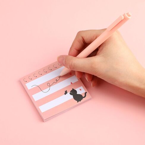 9 Pads Cute Sticky Notes Cartoon Animal Self Stick Notepads 3x3 Inches Notes Adhesive Memo Pad Office Decor Gifts for Students School Office Meeting (Highland Cow) in Saudi Arabia