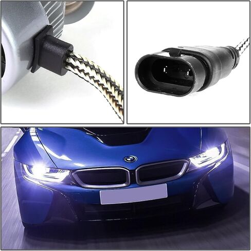 DNA Motoring HID-LED-LB-FAN-9005 Pair of LED Light Bulbs with Cooling Fan, White in Saudi Arabia