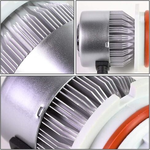 DNA Motoring HID-LED-LB-FAN-9005 Pair of LED Light Bulbs with Cooling Fan, White in Saudi Arabia