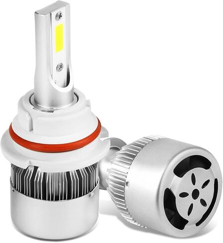 DNA Motoring HID-LED-LB-FAN-9005 Pair of LED Light Bulbs with Cooling Fan, White in Saudi Arabia
