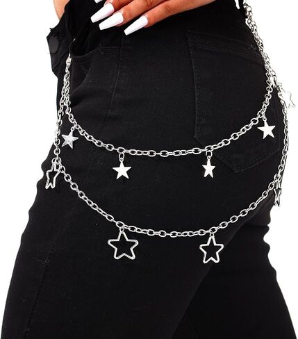 Punk Pants Chain Hip Hop Pocket Chain Trouser Chains Rock Wallet Chain for Men Waist Body Accessories for Women in Kuwait