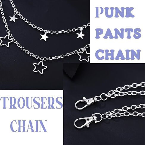 Punk Pants Chain Hip Hop Pocket Chain Trouser Chains Rock Wallet Chain for Men Waist Body Accessories for Women in Kuwait