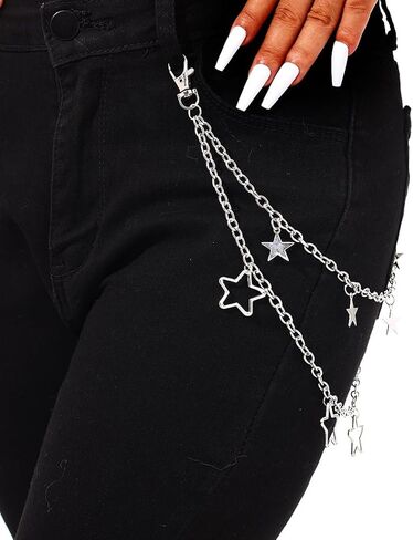 Punk Pants Chain Hip Hop Pocket Chain Trouser Chains Rock Wallet Chain for Men Waist Body Accessories for Women in Kuwait