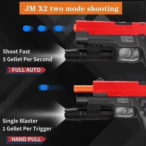 JM X2 Electric Balls Blasters with Drum Toys,Splatter Ball Blasters with 3w+ Ammo Balls and Safety Goggle Birthday Party Gift-for Age 14+Years Old in Saudi Arabia
