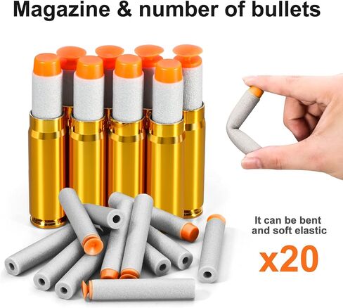 Shell Ejecting Shotgun Foam Blasters Realistic Pellet Soft Bullet Toy Gun Dart Sniper with Scope Rifle Fake Gun Shooting Game for Boys, Girls, Kids, and Adults Birthday Gift Age8-12 in Saudi Arabia