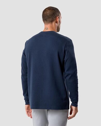 INTO THE AM Long Sleeve Waffle Knit Shirt S-4XL Premium Crew Neck Long John Thermal Shirts for Men in Saudi Arabia