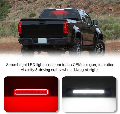 LED ضوء الفرامل الثالث متوافق مع كولورادو وكانيون 2004-2012 عدسة مدخنة مصباح البضائع الخلفي ارتفاع جبل وقف ضوء الفرامل in Saudi Arabia