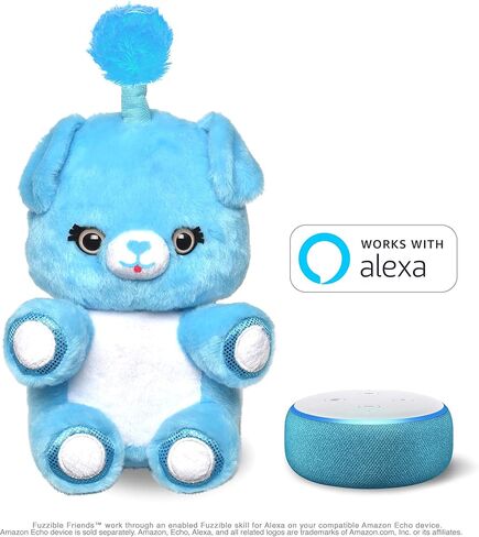 لعبة Fuzzible Friends Cubby The Fox المضيئة - تعمل مع أجهزة Amazon Echo المتوافقة للأنشطة والأصوات التفاعلية - حصريًا لأمازون in Saudi Arabia