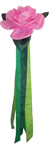 In the Breeze 5227 — Iris Windtail — Colorful 3D Purple Flower Windsock with Flowing Tails in Saudi Arabia