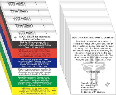 Zhanmai 200 قطعة خطة مجمعة لبطاقات الخلاص، مسالك الإنجيل، بطاقات بريدية مقدسة، بطاقات صلاة، آيات الكتاب المقدس الملهمة المسيحية، إشارة مرجعية مخططة للرجال والنساء والمراهقين، أداة خدمة in Kuwait